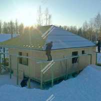 Дом в деревне Ионово одноэтажный 114,9 м² из СИП панелей | фото, отзывы, цена