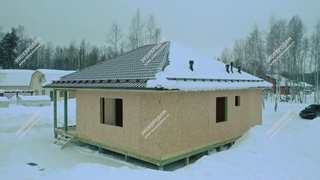 Дом в деревне Ионово одноэтажный 114,9 м² из СИП панелей | фото, отзывы, цена