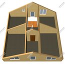 Проект одноэтажного дома с мансардным этажом «Княжево» из СИП панелей | фото, отзывы, цена