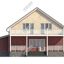 Проект двухэтажного дома с мансардным этажом «Азалия» из СИП панелей | фото, отзывы, цена