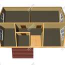 Проект одноэтажного дома с мансардным этажом Гросси из СИП панелей | фото, отзывы, цена