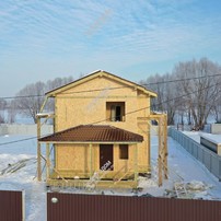Дом в деревне Белозериха двухэтажный 111,8 м² из СИП панелей | фото, отзывы, цена
