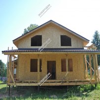 Дом в деревне Татищево одноэтажный с мансардным этажом 138 м² из СИП панелей | фото, отзывы, цена