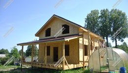 Дом в деревне Татищево одноэтажный с мансардным этажом 138 м² | фото, отзывы, цена