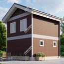 Проект двухэтажного дома Берген из СИП панелей | фото, отзывы, цена