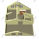 Проект одноэтажного дома с мансардным этажом «Шотландия» из СИП панелей | фото, отзывы, цена