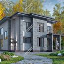 Проект двухэтажного дома «Бавария» из СИП панелей | фото, отзывы, цена