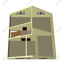 Проект двухэтажного дома с мансардным этажом «Гродно» из СИП панелей | фото, отзывы, цена