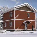 Проект двухэтажного дома «Памела» из СИП панелей | фото, отзывы, цена