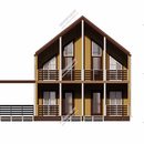 Проект одноэтажного дома с мансардным этажом Халкида из СИП панелей | фото, отзывы, цена