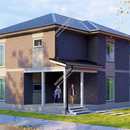 Проект двухэтажного дома Бортнево из СИП панелей | фото, отзывы, цена