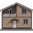 Проект одноэтажного дома с мансардным этажом «Изотта» из СИП панелей | фото, отзывы, цена