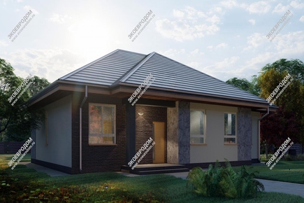 Проект одноэтажного дома «Хлоя» из СИП панелей | фото, отзывы, цена