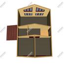 Проект одноэтажного дома с мансардным этажом Диана из СИП панелей | фото, отзывы, цена