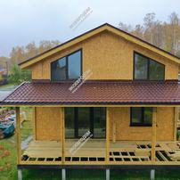 Дом в ДНТ Лесное озеро одноэтажный с мансардой 224,9 м² из СИП панелей | фото, отзывы, цена