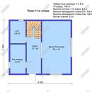 Проект одноэтажного дома с мансардным этажом Аллегро из СИП панелей | фото, отзывы, цена