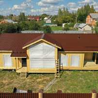 Дом в поселке Шатск одноэтажный 148,9 м² из СИП панелей | фото, отзывы, цена