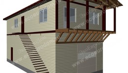 Дом в городе Куровское двухэтажный 202,6 м² из СИП панелей | фото, отзывы, цена