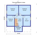 Проект двухэтажного дома с мансардным этажом «Бархатный сезон» из СИП панелей | фото, отзывы, цена