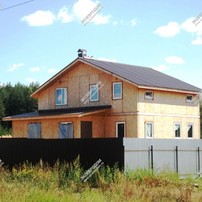 Фотографии строительства дома из СИП панелей в Московской области деревне Сазоново из СИП панелей | фото, отзывы, цена