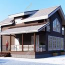 Проект двухэтажного дома Амели из СИП панелей | фото, отзывы, цена