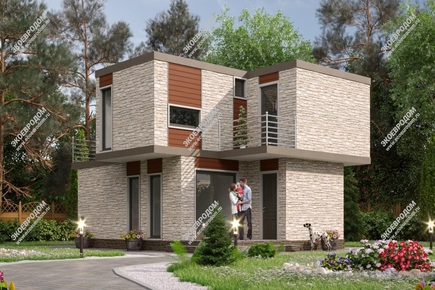 Проект двухэтажного дома Корфу | фото, отзывы, цена