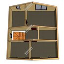 Проект одноэтажного дома с мансардным этажом «Кристалл» из СИП панелей | фото, отзывы, цена