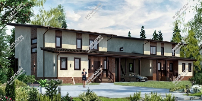Проект двухэтажного дома «Сиэтл» из СИП панелей | фото, отзывы, цена