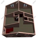 Проект одноэтажного дома с мансардным этажом «Нормандия» из СИП панелей | фото, отзывы, цена