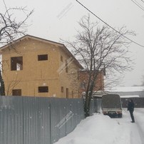 Фотографии строительства дома из СИП панелей в Ногинском районе Московской области, селе Балобаново | фото, отзывы, цена