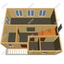 Проект двухэтажного дома Вологда из СИП панелей | фото, отзывы, цена