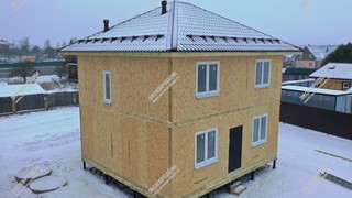 Дом в деревне Клыково двухэтажный 131,6 м² из СИП панелей | фото, отзывы, цена