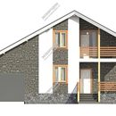 Проект двухэтажного дома с мансардным этажом «Мерано» из СИП панелей | фото, отзывы, цена