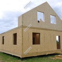 Дом в селе Бакшеево двухэтажный 164.1 м² из СИП панелей | фото, отзывы, цена