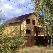 Дом из СИП-панелей в городе Егорьевске, на улице Пушкинской двухэтажный 195,1 м2 из СИП панелей | фото, отзывы, цена