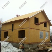 Дом из СИП панелей в Луховицком районе, деревне Волохово двухэтажный 168,7 м2 из СИП панелей | фото, отзывы, цена