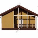 Проект одноэтажного дома Куэна  из СИП панелей | фото, отзывы, цена
