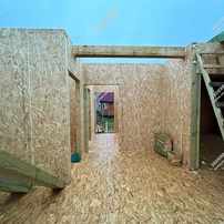 Дом в ДНП Гнездо одноэтажный с мансардным этажом 80,0 м² из СИП панелей | фото, отзывы, цена