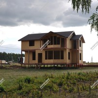 Дом в деревне Иванькино двухэтажный 219,8 м² из СИП панелей | фото, отзывы, цена