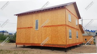 Дом в микрорайоне Окуневый города Тарко-Сале, двухэтажный 249,5 м² из СИП панелей | фото, отзывы, цена