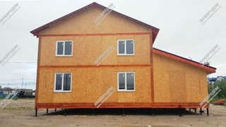 Дом в микрорайоне Окуневый города Тарко-Сале, двухэтажный 249,5 м² из СИП панелей | фото, отзывы, цена