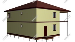 Дом в коттеджном посёлке Новые Дворы двухэтажный 246.2 м² из СИП панелей | фото, отзывы, цена