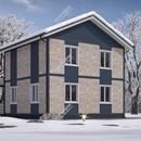 Проект двухэтажного дома «Россини» из СИП панелей | фото, отзывы, цена