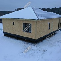 Дом в деревне Вашутино одноэтажный 99.5 м² из СИП панелей | фото, отзывы, цена