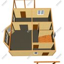 Проект одноэтажного дома с мансардным этажом «Имидж» из СИП панелей | фото, отзывы, цена