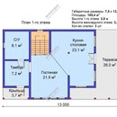 Проект одноэтажного дома с мансардным этажом «Максимус» из СИП панелей | фото, отзывы, цена