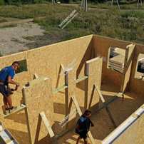 Дом в деревне Минаево одноэтажный с мансардным этажом 96,0 м² из СИП панелей | фото, отзывы, цена