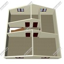 Проект двухэтажного дома с мансардным этажом «Алые паруса» из СИП панелей | фото, отзывы, цена