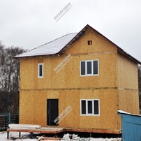 Дом в селе Ульянино двухэтажный 142,8 м² из СИП панелей | фото, отзывы, цена