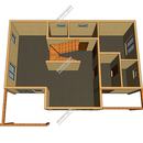 Проект одноэтажного дома с мансардным этажом Андрес из СИП панелей | фото, отзывы, цена